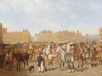 Régi Smithfield piac, London, 1824